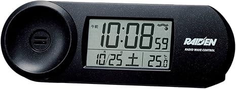Amazon Co Jp Seiko Clock セイコークロック Raiden ライデン 大音量デジタル電波目覚まし時計 黒 Nr532k ホーム キッチン