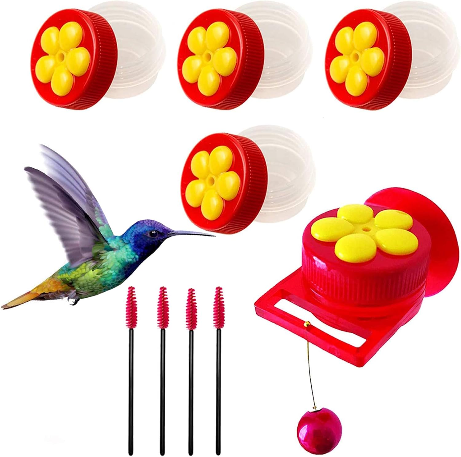Naomo Handheld Hummingbird Feeders with Suction Cup