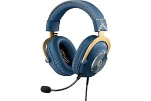 Logitech G PRO X Gaming Headset - Blue VO!CE, Detachable Microphone, Comfortable Memory Foam Ear Pads, DTS Headphone 7.1 and 50 mm PRO G Drivers, Official League of Legends Edition