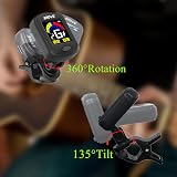AUPHY Rechargeable Clip-On Tuner Guitar Ukulele Violin 440Hz LED Display view 5