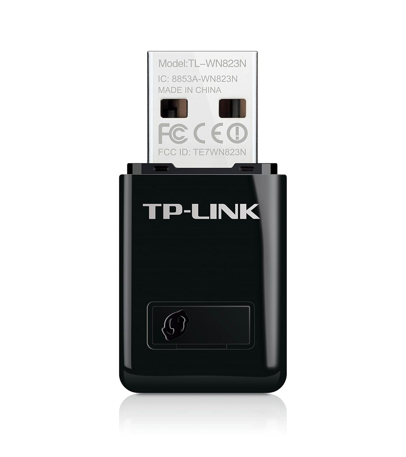 TP-LINK TL-WN823N - Nano adaptador inalámbrico USB (300 Mbps, WPS), negro