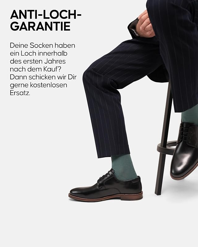 Bambus Socken, Business Socken, Anti-Blasen, 3 & 6 Paar, Schwarz, 39-42