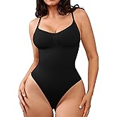 SHAPELLX Seamless Bodysuit for Women Tummy Control Shapewear Seamless Shaper Ultra Comfy Body Shaper