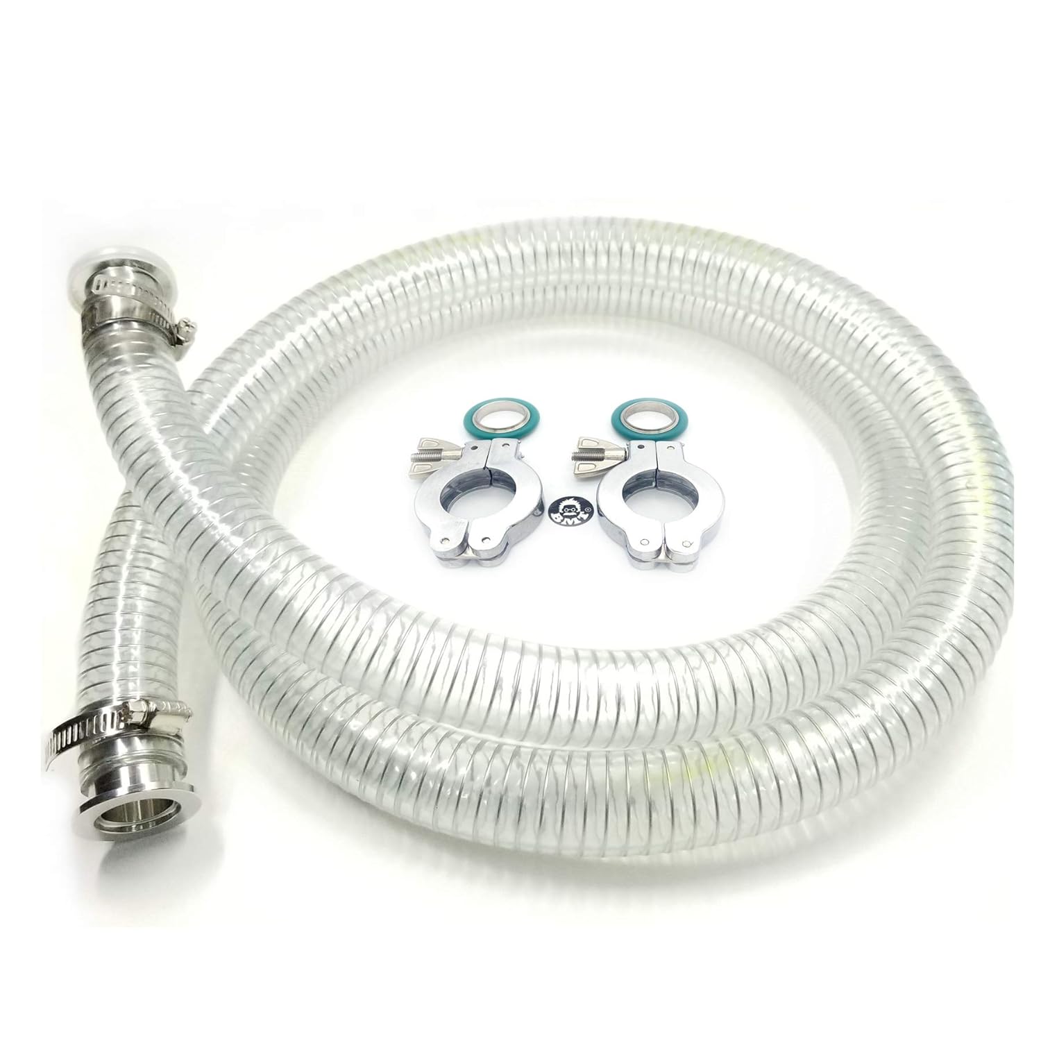 PVC Wire Reinforced Hose with KF25 Flange Fittings for foreline Vacuum Application (KF25 2000mm): Industrial & Scientific