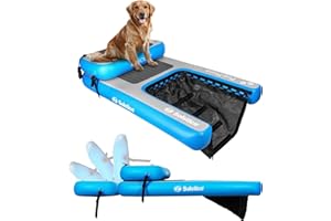 SOLSTICE Inflatable Pup Plank, Dog Water Ramp for Boats & Docks, Boost Step, 220 lb Capacity - Floating Platform for Pets for