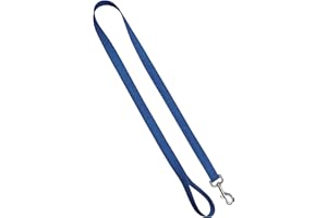 Moose Pet Wear Standard Dog Leash - Colored Heavy Duty Pet Leashes, 1 Inch x 6 Feet, Pacific Blue