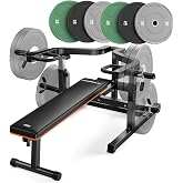 FEIERDUN Chest Press Machine, 1250 LB Adjustable Bench Press, 100LB Package | 3-Grip U-Handles, Independent Arms and 11+3 Adjustable Positions