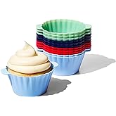 OXO Good Grips Silicone Baking [Cup]s, Pack of 12, Reusable, BPA-Free, Dishwasher Safe, Non-Stick, Food Grade, Cup]cake And M