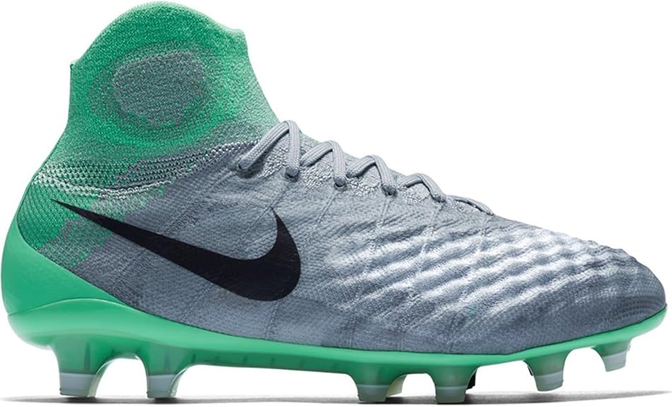 green and grey nike shoes