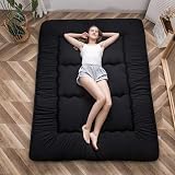 MAXYOYO Japanese Floor Futon Mattress Double Black Memory Foam Thick Tatami Pad view 6