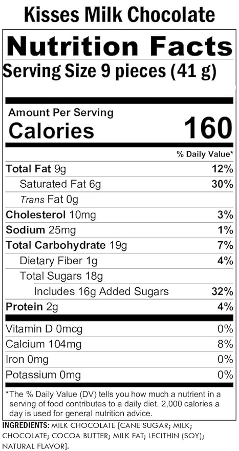 Amazon Com Hershey S Kisses Milk Chocolate In Silver Foil Pack Of 2 Pound Grocery Gourmet Food