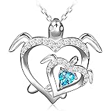 mom and baby turtle necklace