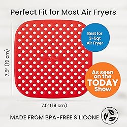 Reusable Air Fryer Liners 3 Pack for 3-5QT or