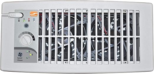 Suncourt Flush Fit Register Air Booster Fan Hc500 W White