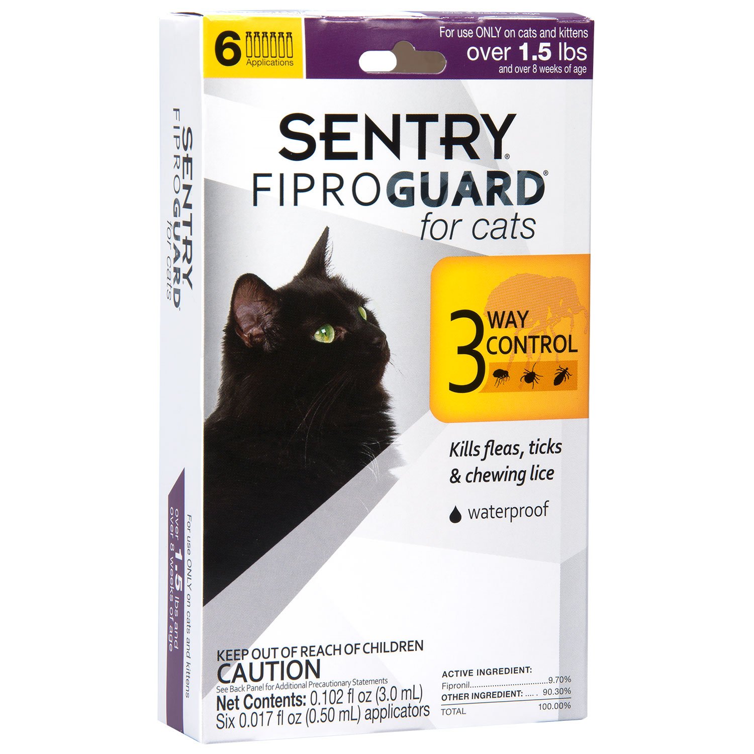 Reviews SENTRY Fiproguard for Cats, Flea and Tick Prevention for Cats