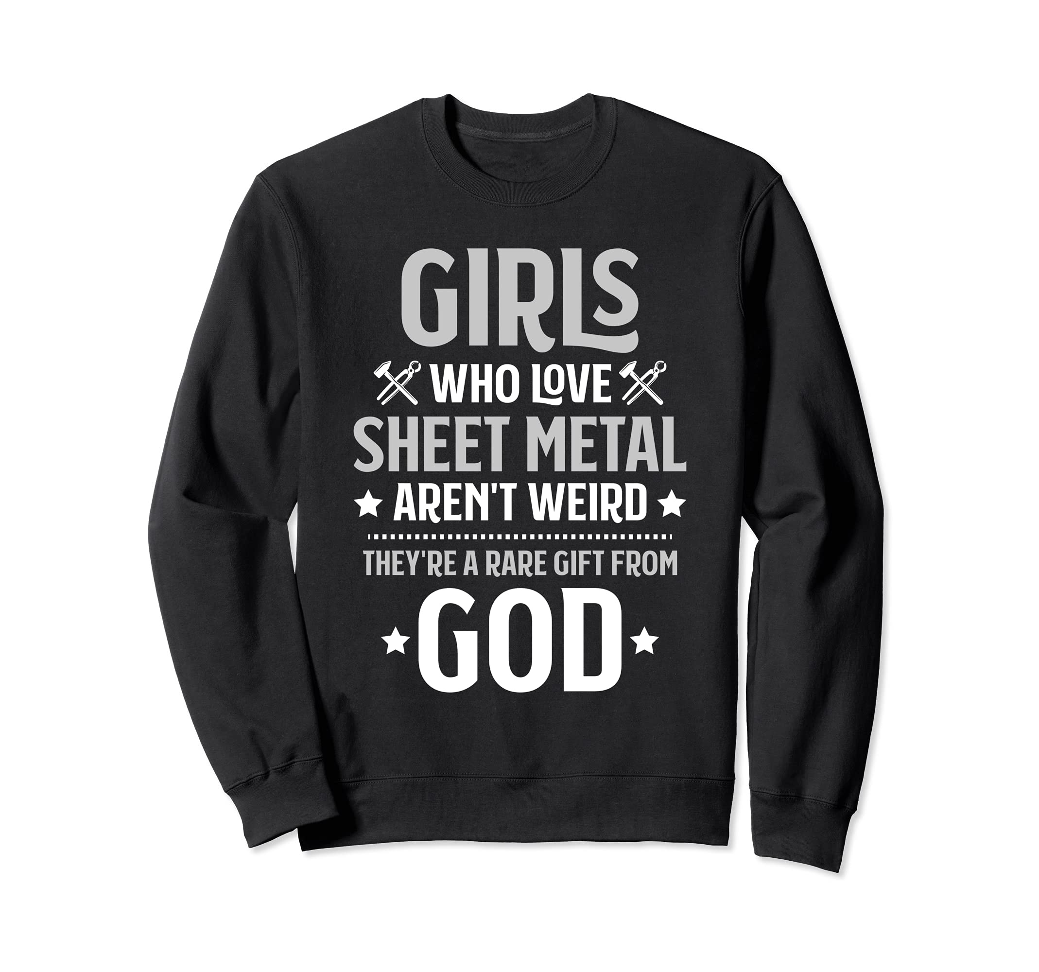 Girls Who Love Sheet Metal Sheet Metal Worker Sweatshirt