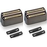 Shaver Replacement Foil &amp; Cutters Compatible with BaBylissPRO FXFS2 Heads | 2-Pack Black Gold Finish Professional-Grade Performance Precision Foil &amp; Cutter Combo