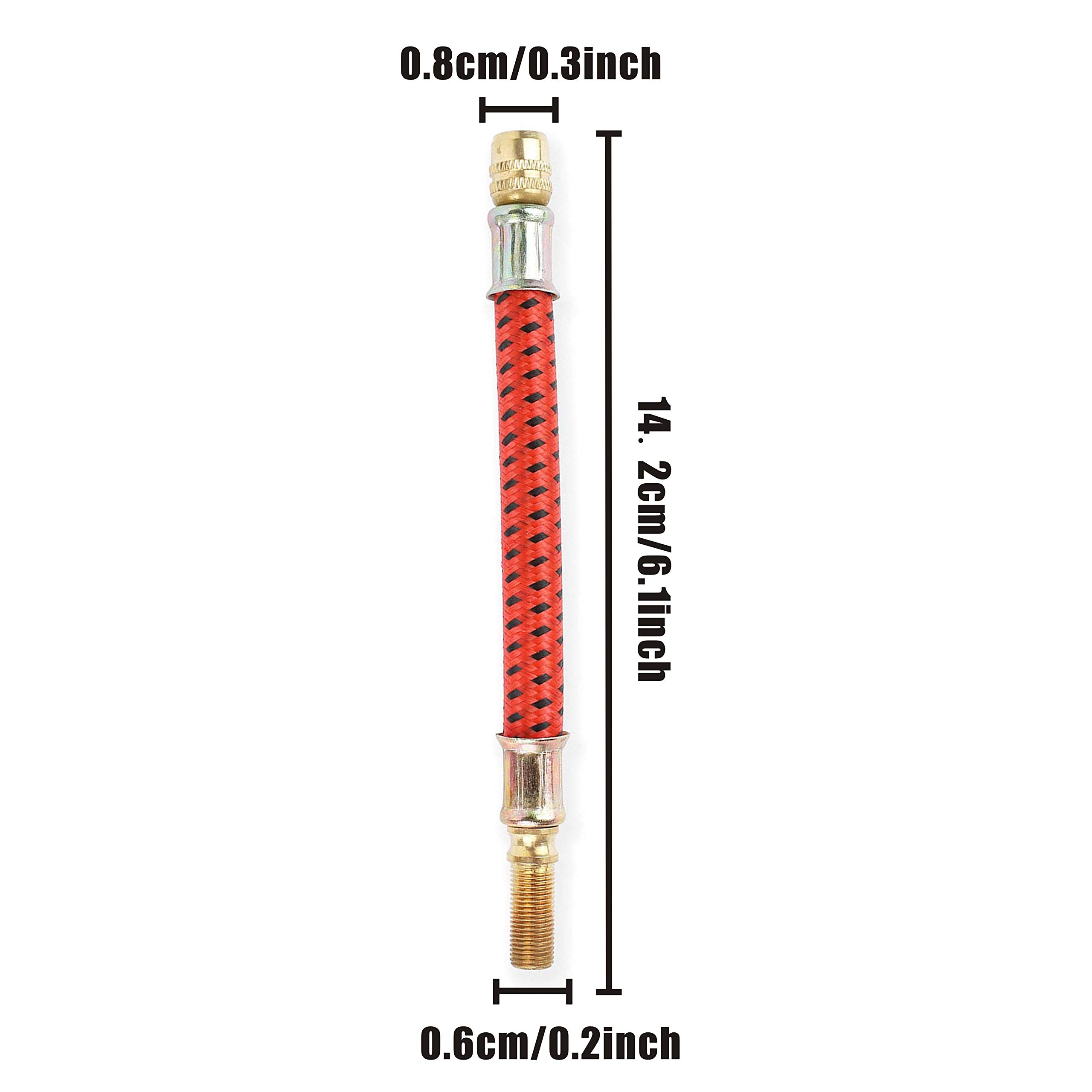 Pump Extension Hose Extended Air Inflator Tube Inflatable Mouth Hose Pump Compatible for Xiaomi 1S M365 Pro Electric Scooter Inflatable Tyre Extension Valve for Bicycle Motorcycle