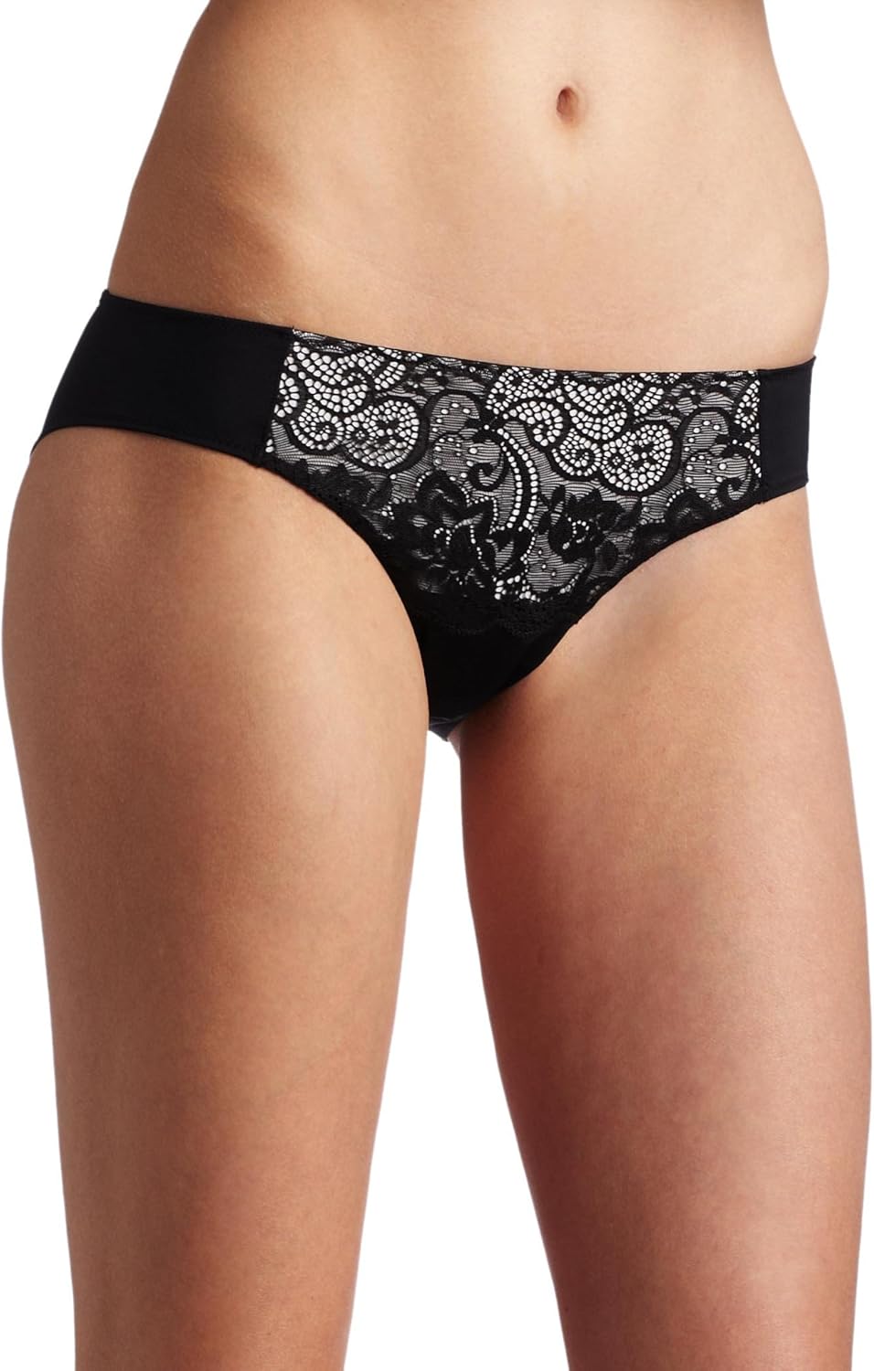 Jessica Simpson Womens Allyson Bikini Panty, Black, Medium at Amazon