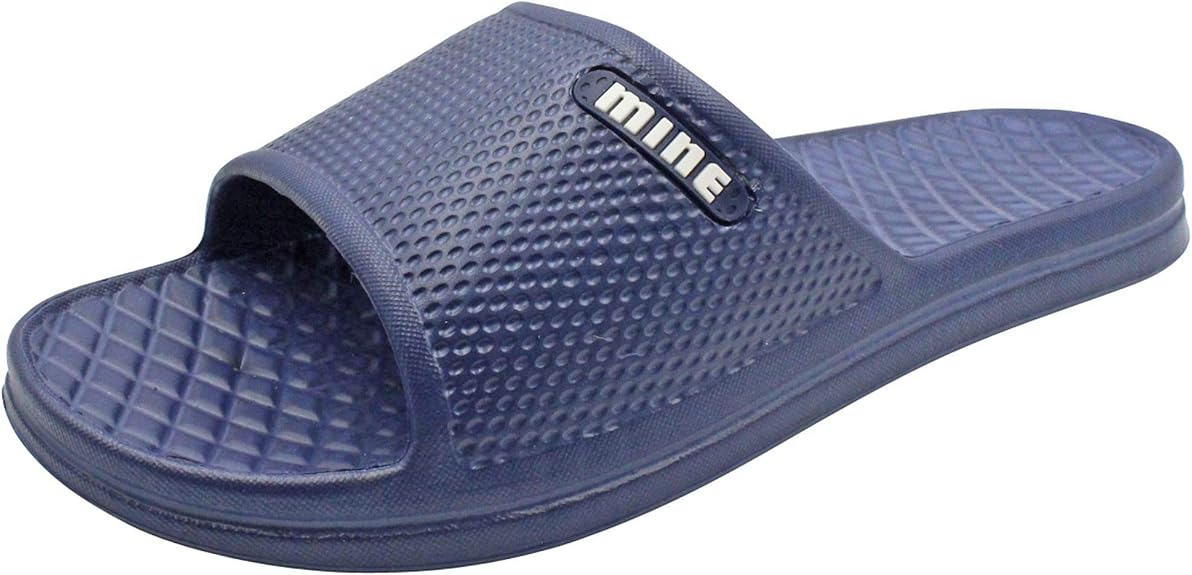 men's matelassé rubber slide