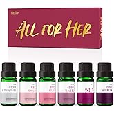 Essential Oils, MitFlor Fragrance Oil Set for Ladies, 6 * 10ml, Mother's Day Gift, Perfume, Soap & Candle Making Scents, Essential Oils for Diffusers for Home, Aromatherapy Oils Gift Set