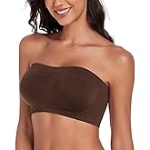 Curyon Women‘s Underwire Strapless Multiway Bra Bandeau Seamless Supportive Bras Non Padded Top