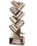 Hoctieon 6 Tier Tree Bookshelf, Tall Bookcase with