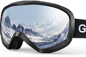 GlaRid Ski Goggles, OTG 100% UV Protection Anti Fog Snowboard/Ski Goggles for Men, Women & Youth