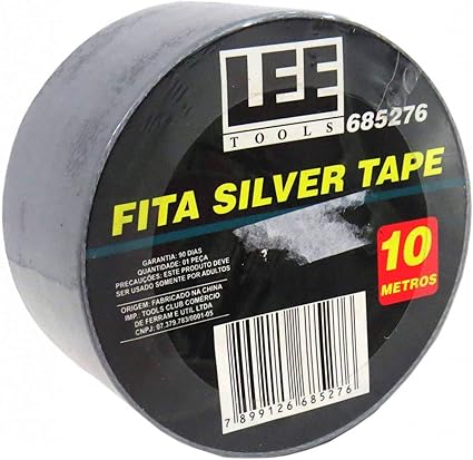 Fita Adesiva Silver Tape 10 Metros 685276 Lee Tools