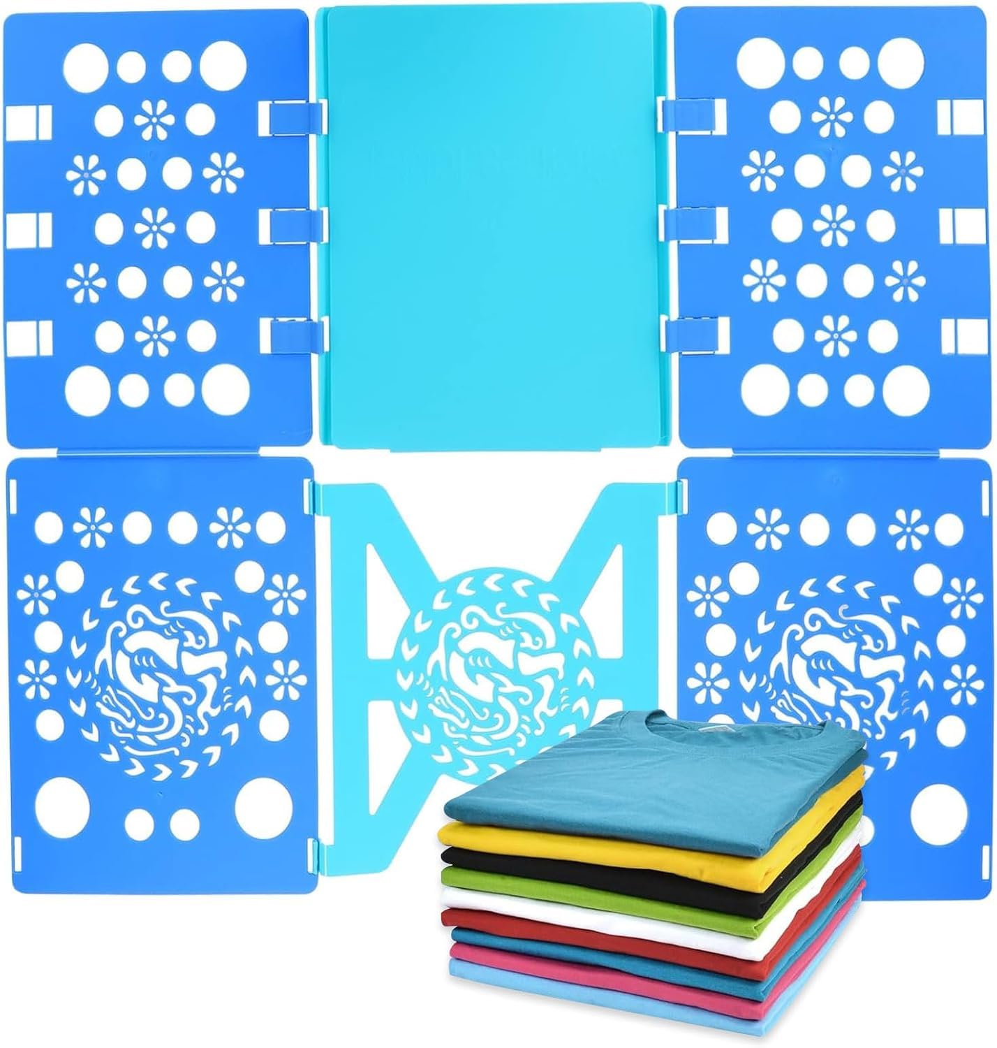 KHIRY Folding Board for Clothes, T Shirt, Folding Board, Children and Adults, Folding Board for Laundry, Clothes, Laundry Folding Board, Adjustable Shirt Butterfly (Blue)