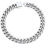 Stainless Steel Cuban Mens Link Chain Bracelet 7mm