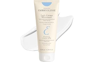 Embryolisse Foaming Cream Milk, Lait-Crème Moussant. Hydrating Cleanser for Face and Body, Soap-Free, Vegan Formula, 200 ml