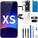 Risidamoy for iPhone Xs Screen Replacement 5.8" LCD with Ear Speaker | Display Digitizer Assembly 3D Touch Fix Tool Front Earpiece Proximity Ambient Light Sensor Repair A1920 A2097 A2098 A2100