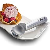 Zeroll 1020 Original Ice Cream Easy Scoop with Unique Liquid Filled Heat Conductive Handle Simple One Piece Aluminum Design Easy Release 40 Scoops per Gallon Made in USA, 2-Ounce, Silver