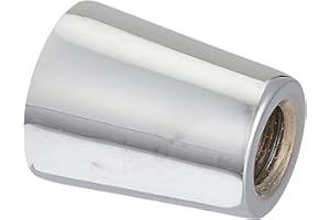 Krome Dispense- C243-100 Beer Faucet Handle Ferrule Chrome Plated Brass; 5/16" BSW Top Thread; 3/8" UNC Bottom Thread (Pack of 100)