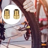 Gunwon 2Pcs Bike Valve Adaptor Brass Presta to Schrader Gold view 7