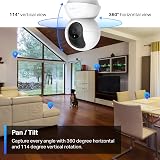 Tapo TP-Link 2K Pan Tilt Security Camera C210 Baby Monitor Night Vision Motion view 3