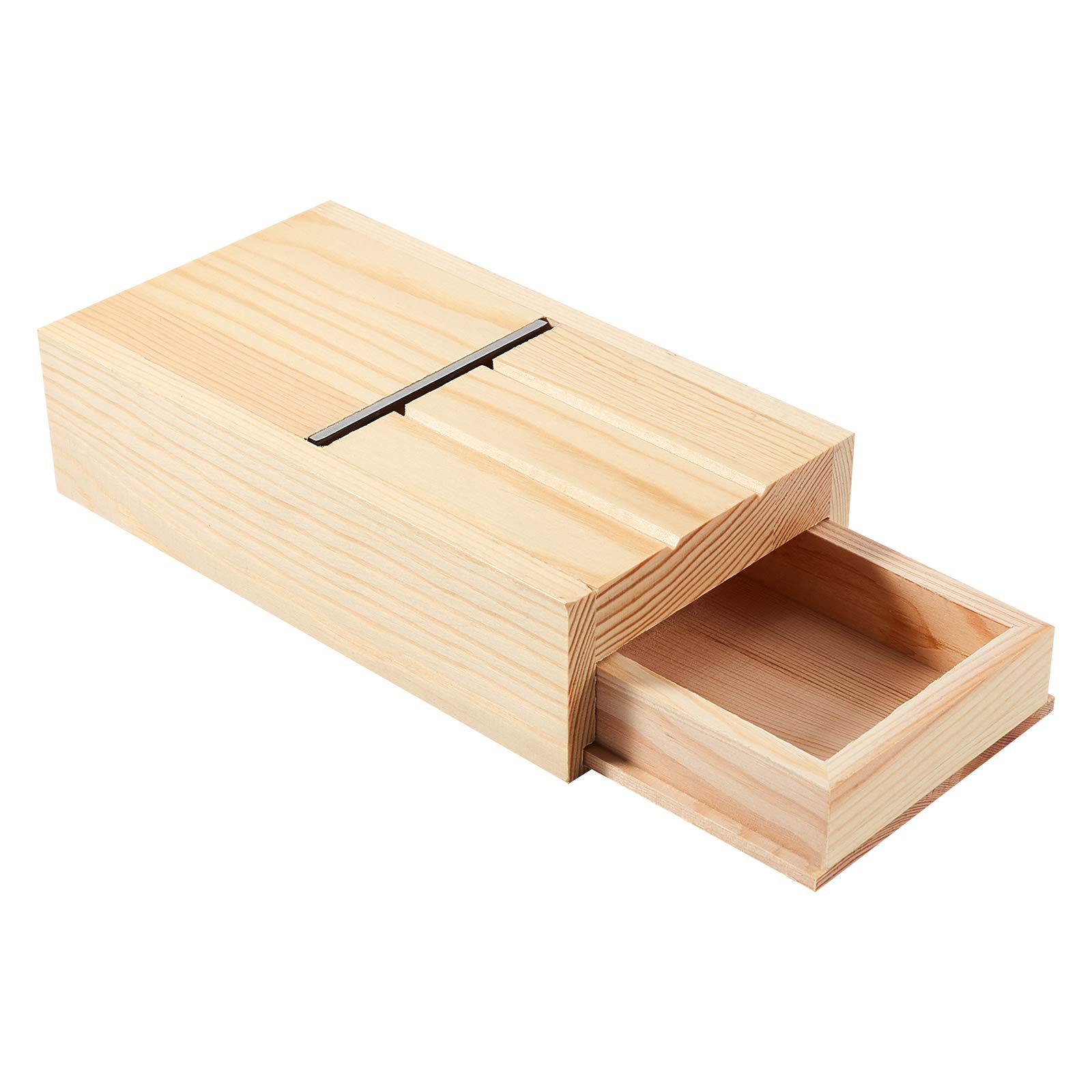PH PandaHall Soap Cutter Drawer Box, Wooden Soaps Beveler Planer Wooden Soap Candle Mould Soaps Trimming Tool for Handmade and Candles Trimming DIY Craft Making