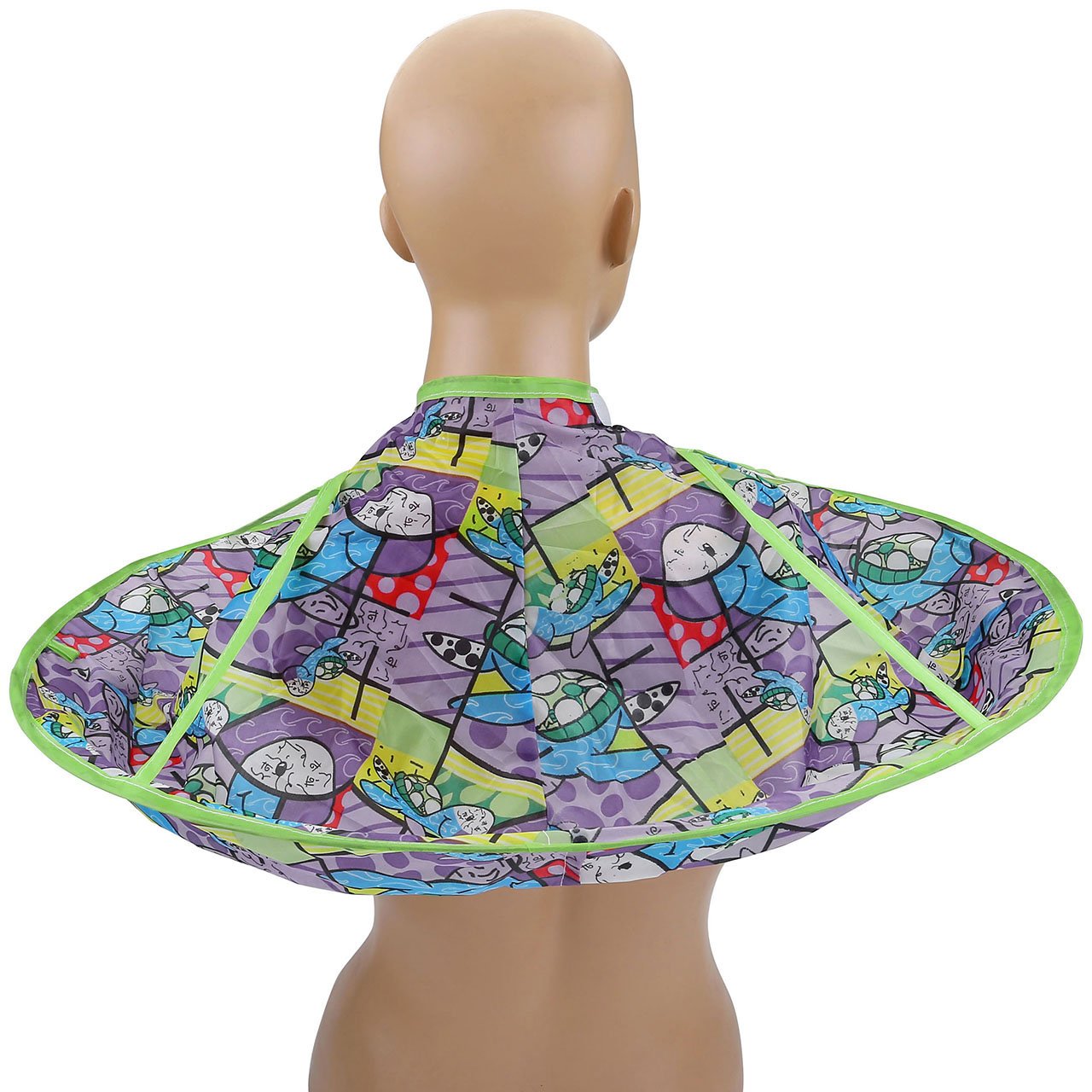 CCbeauty Children Barber Cape for Kid Salon Cape Haircut Umbrella Catcher Hairdresser Styling Cape and Apron Waterproof (#2)