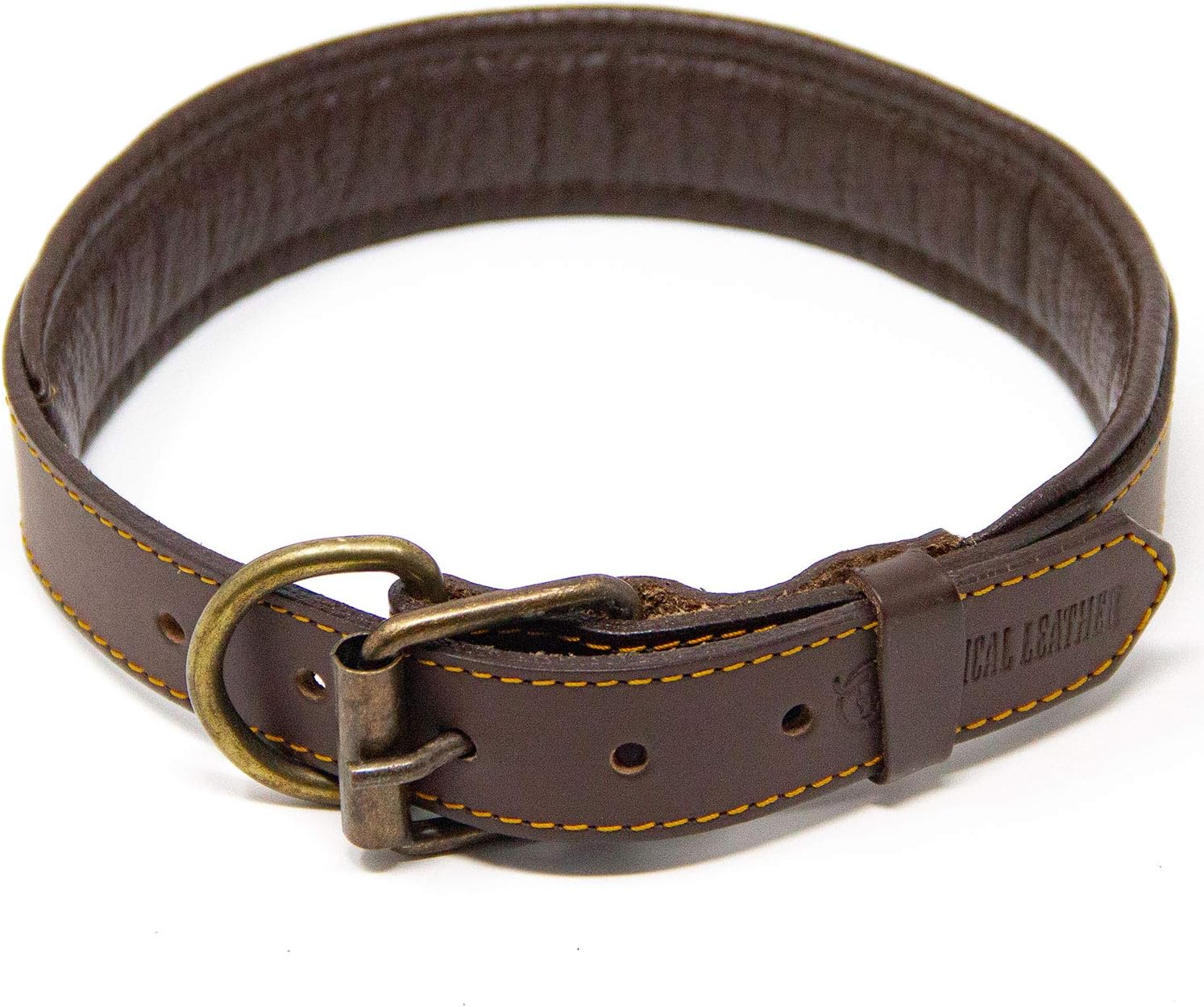 real leather dog collars