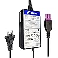 T POWER 32V 3-Pin Purple Tip DC Charger for HP Deskjet Ink Advantage All-in-One Series Color Printer Ac Dc Adapter Power Supply Cord