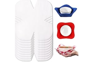 USEAMIE Bowl Cozy Pre Cut Batting, Microwavable Quilter Batting, Cozy Pattern Template for Sewing DIY, Soft Fabrics with Excellent Thermal Insulation, 10 x 10 Inch, 10 Pcs