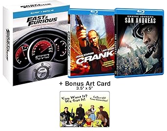 Amazon Com Dwayne The Rock Johnson Jason Statham Blu Ray Movie Bundle 9 Films Fast Furious 1 7 Crank San Andreas Bonus Art Card Dwayne Johnson Jason Statham Vin Diesel
