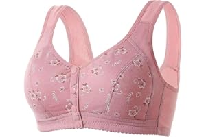 Lastesso Lisa Charm Daisy Bras for Women Front Button Closure Wireless Bralettes Soft Glamorette Comfort Everyday Sexy Bra