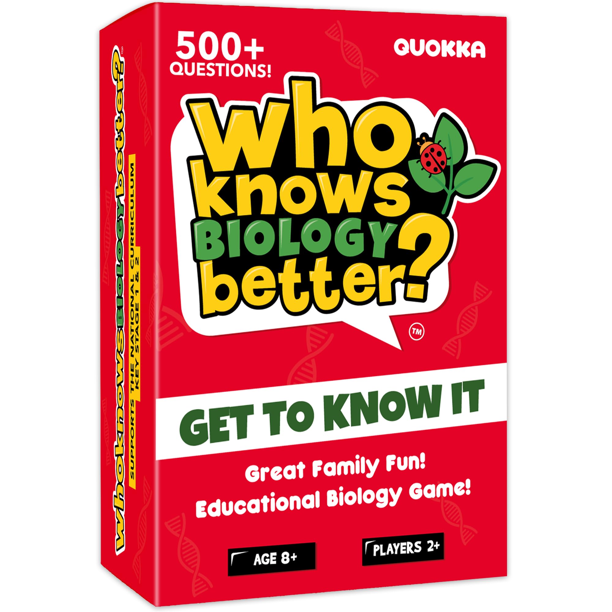 QUOKKA Trivia Card Games For Kids 8-12 - Board Games for Adults & Teens 12+ Who Knows Biology Better? - Kids & Family Card Quiz - Fun & Educational Questions