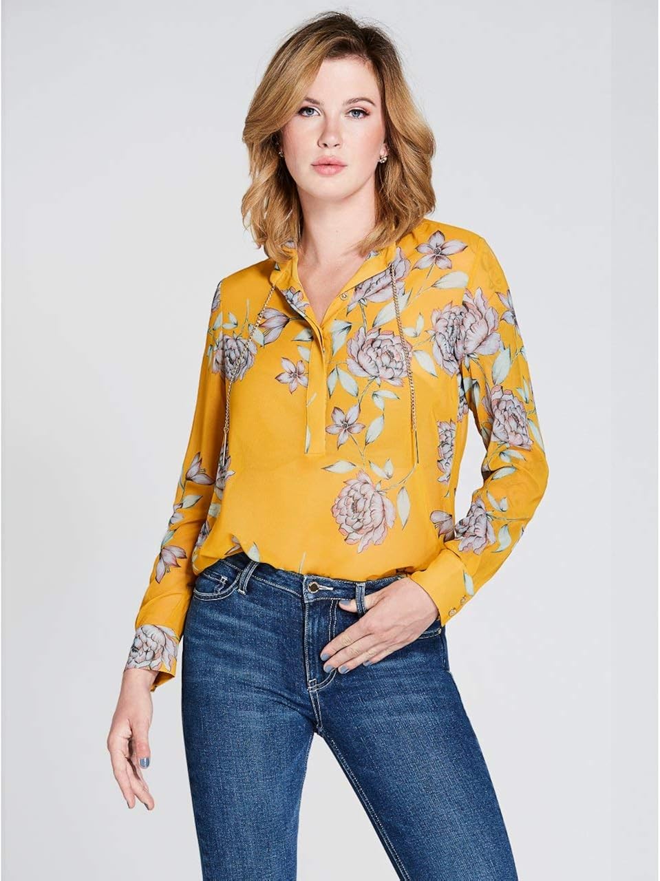 guess blouses at macy's