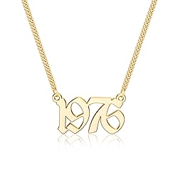 1976 Necklace, 44th Birthday Gifts for Women Birth