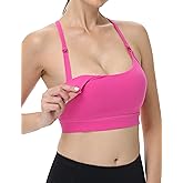 V VOCNI Nursing Sports Bras for Breastfeeding Y Back Racerback Maternity Pregnancy Workout Yoga Bra Nursing Crop Tank Tops