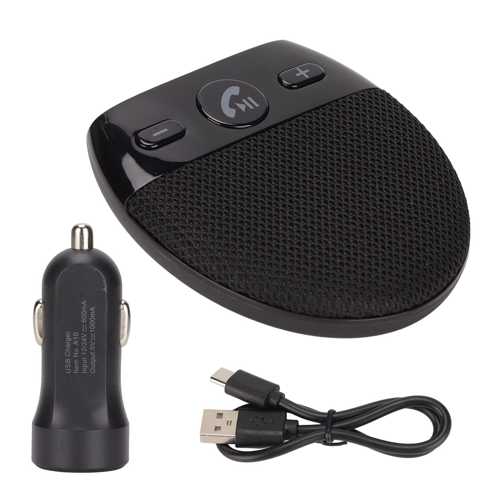 Car Bluetooth Phone System, Hands Free Bluetooth Car Phone Kit, Bluetooth 5.0 Car Sun Visor, Annunciation Tone, Omnidirectional Microphone Mini Speaker.