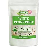 Dried White Peony Root (Bai Shao) - 4oz (113g) | 100% Natural Dried White Peony Herb for Tea | Traditional Relaxing Herb, Non-GMO, Resealable Bag
